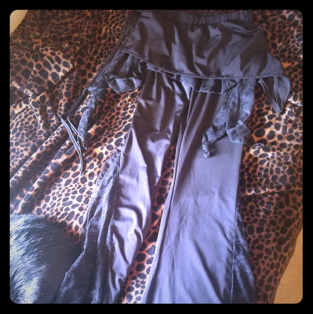 Black gypsy flared pants